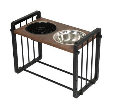 PaWz Adjustable Height Pet Feeder Elevated Dual Raised Bowl